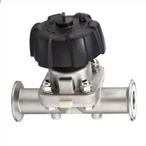 Válvula de diafragma de conmutación soldada sanitaria